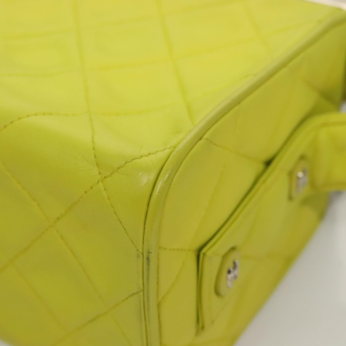 Chanel Yellow Leather Vanity
