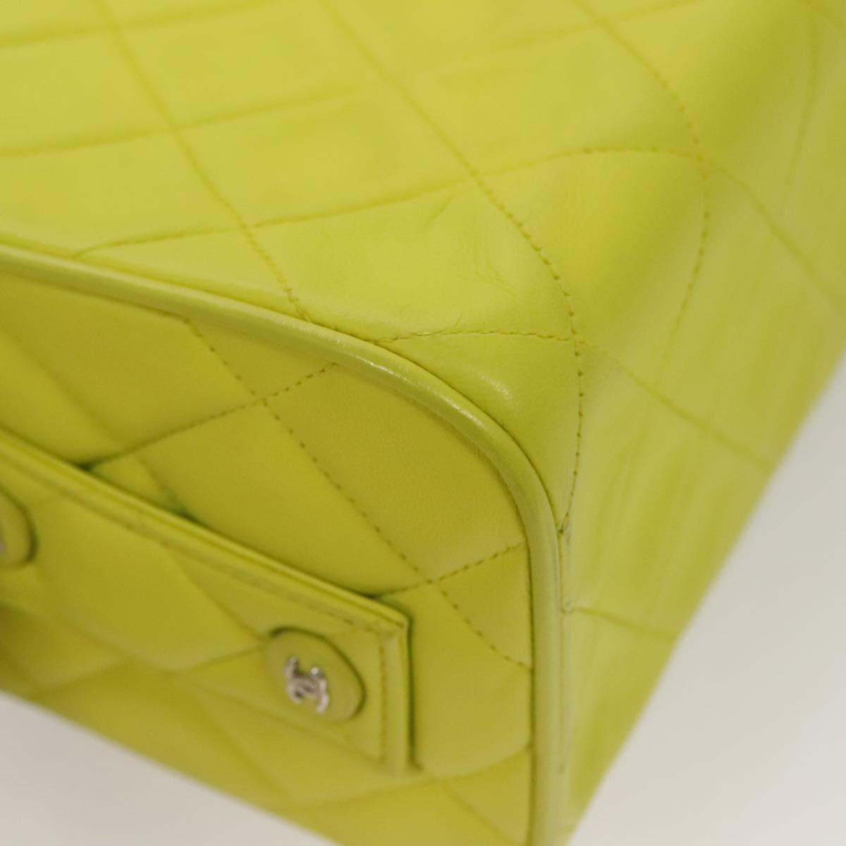 Chanel Yellow Leather Vanity