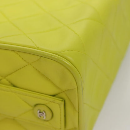 Chanel Yellow Leather Vanity