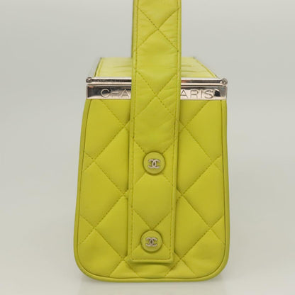 Chanel Yellow Leather Vanity
