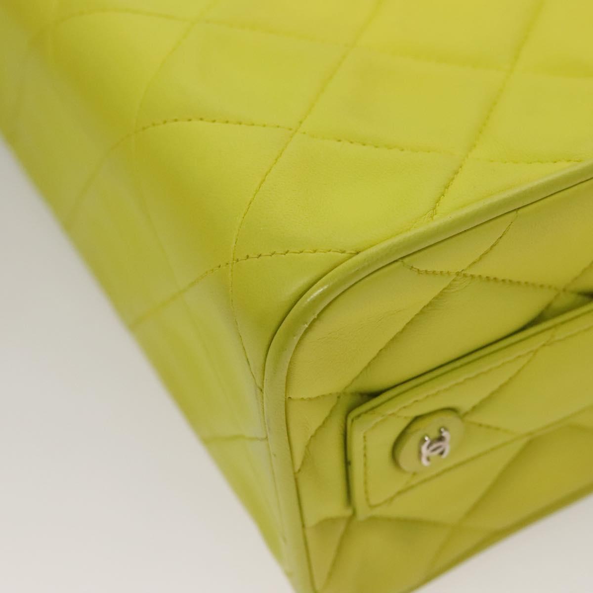 Chanel Yellow Leather Vanity
