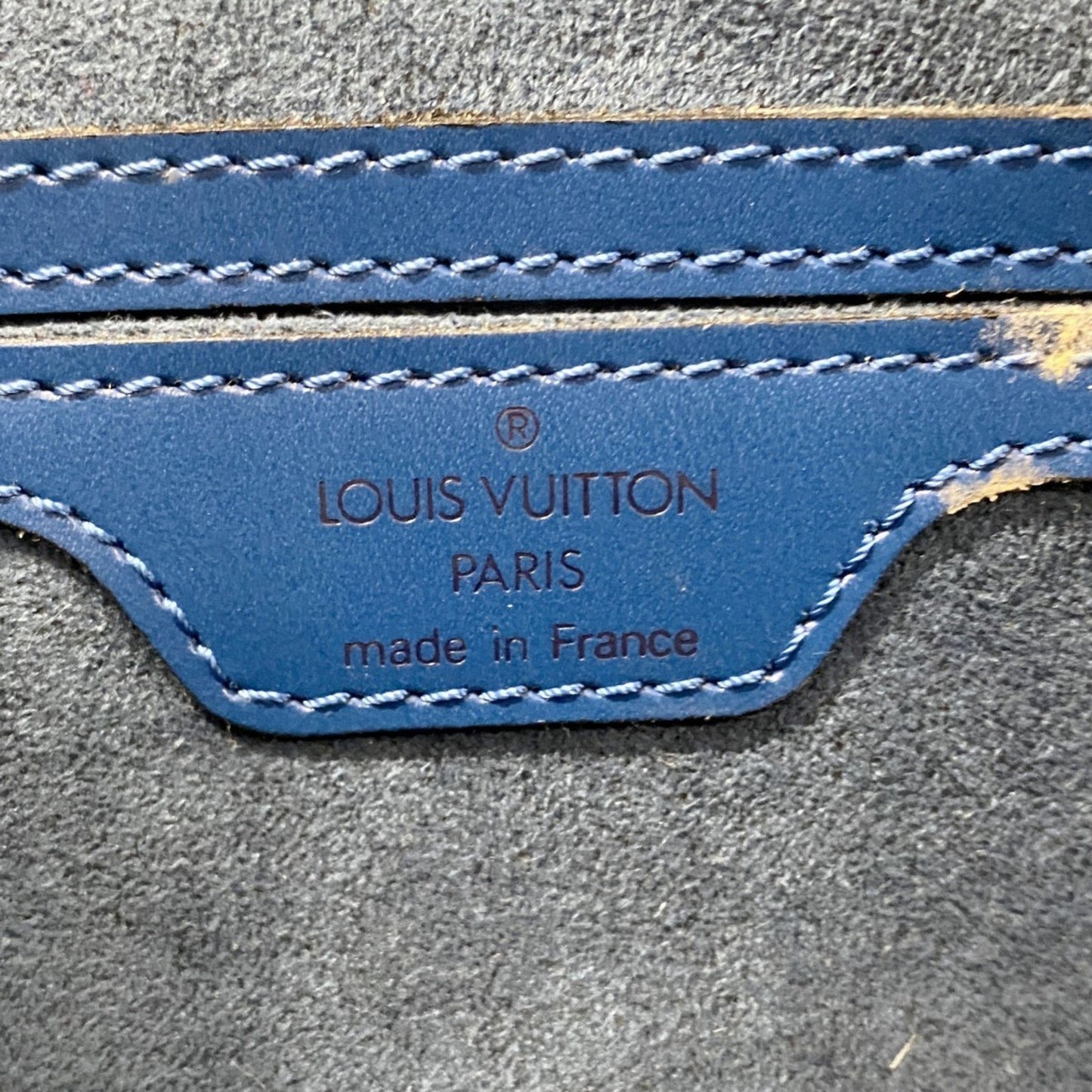 Louis Vuitton Blue Leather Soufflot