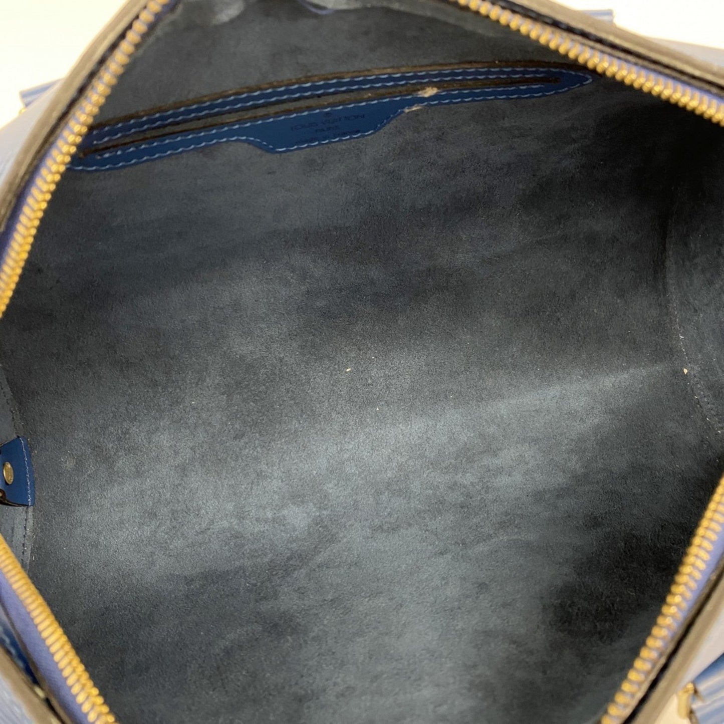 Louis Vuitton Blue Leather Soufflot