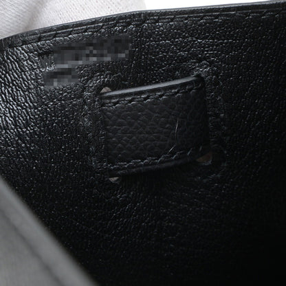 Hermès Black Leather Kelly 28
