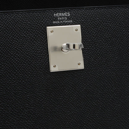 Hermès Black Leather Kelly 28