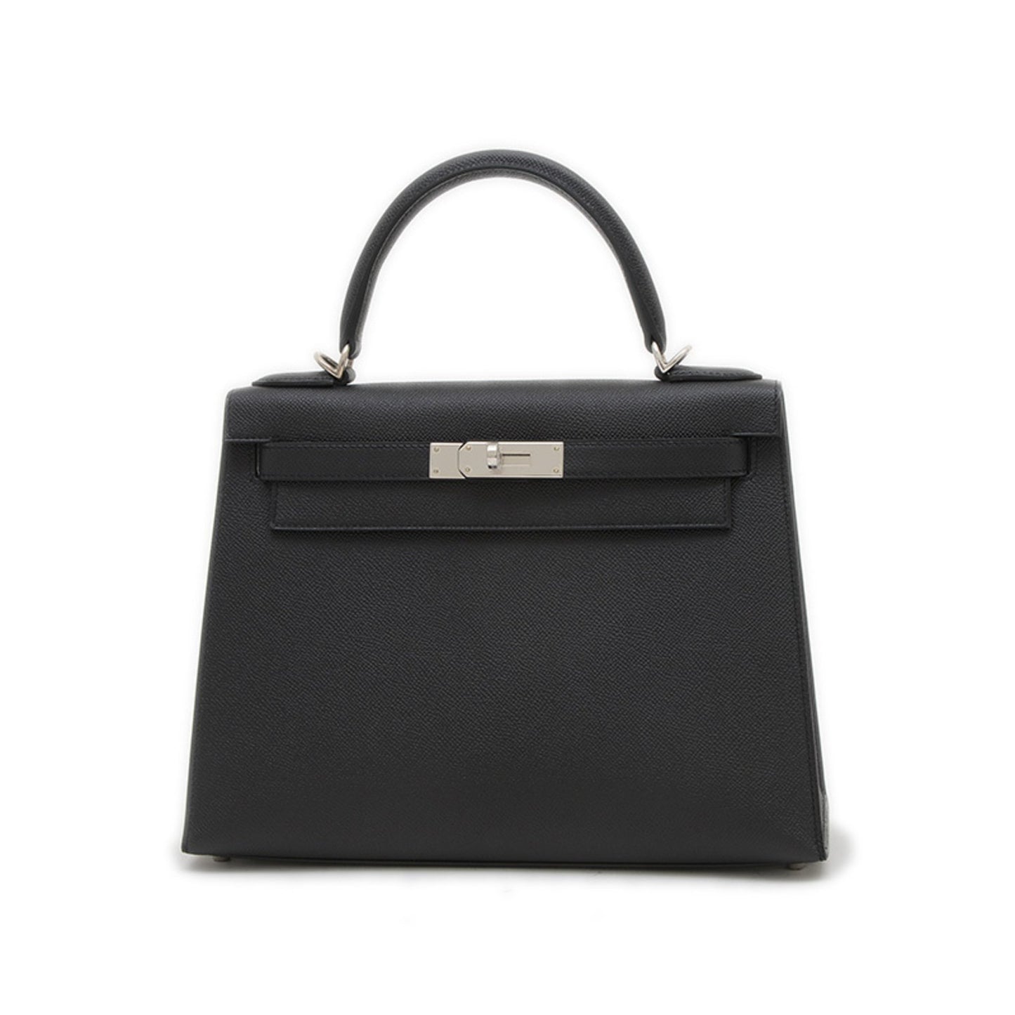 Hermès Black Leather Kelly 28