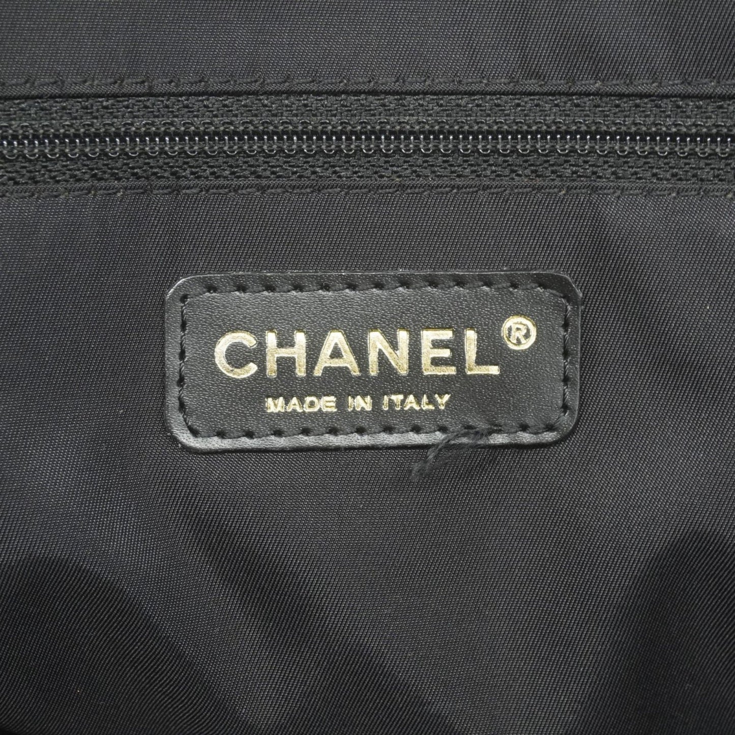 Chanel Black Nylon Travel Line