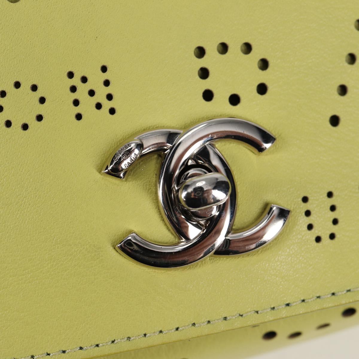 Chanel Yellow Leather Flap Bag