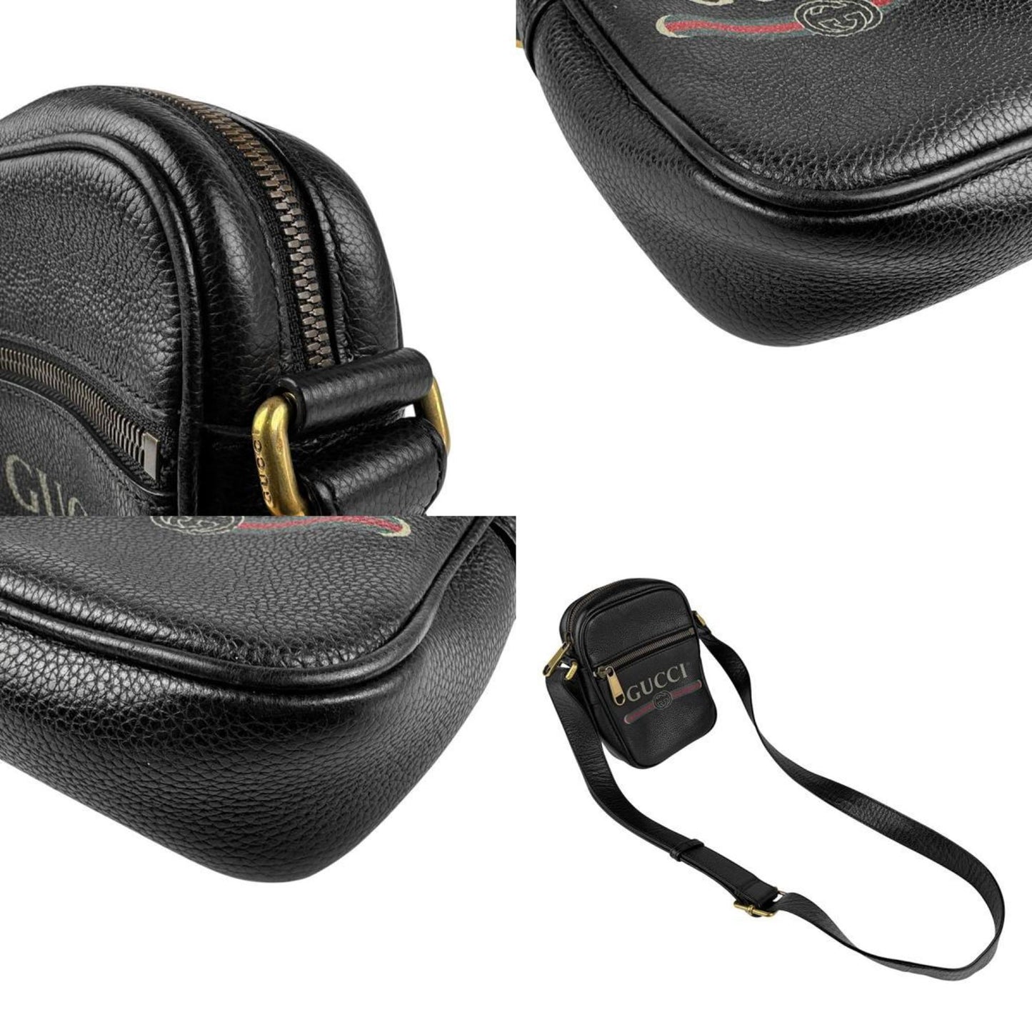 Gucci Black Leather Messenger