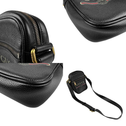 Gucci Black Leather Messenger