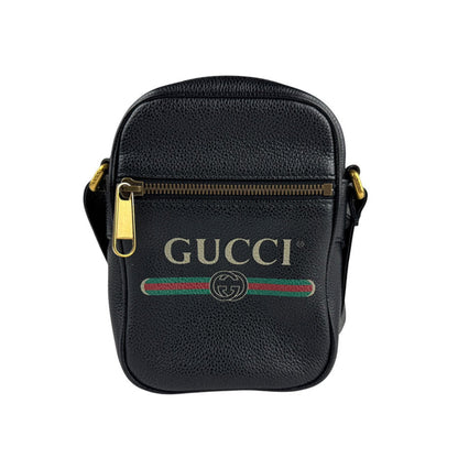 Gucci Black Leather Messenger