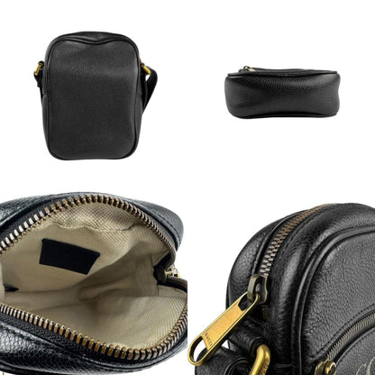 Gucci Black Leather Messenger