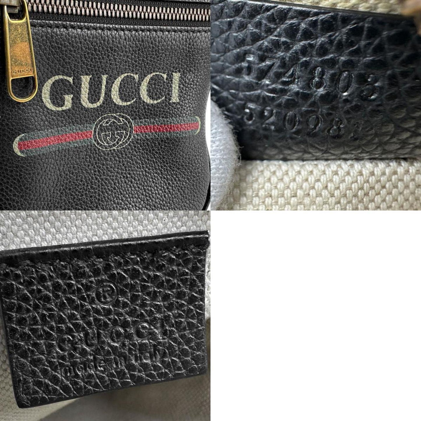 Gucci Black Leather Messenger