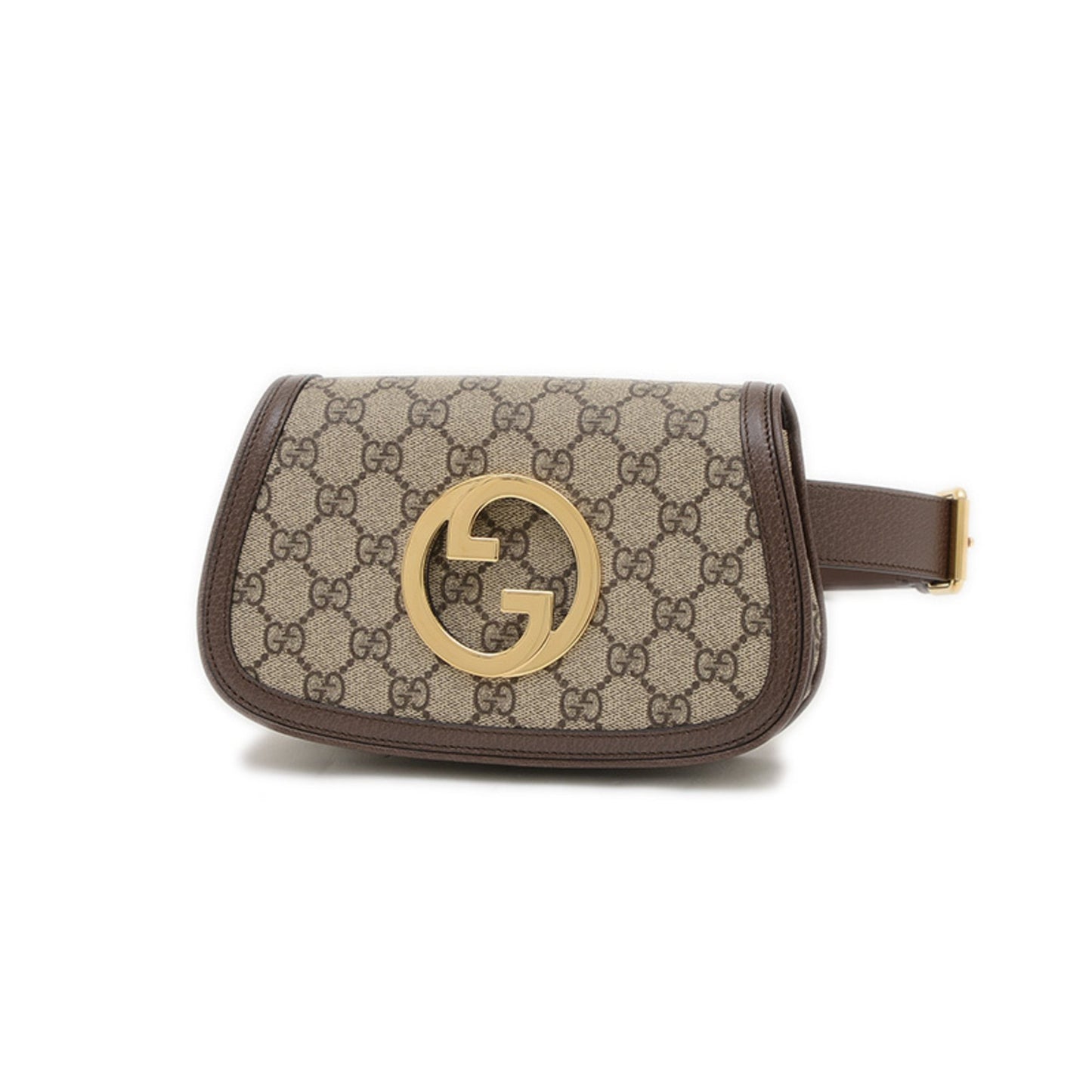 Gucci Brown Canvas, Leather Interlocking G