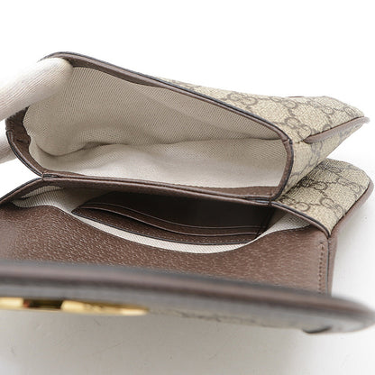 Gucci Brown Canvas, Leather Interlocking G
