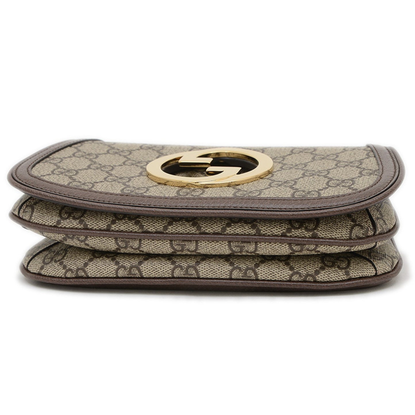 Gucci Brown Canvas, Leather Interlocking G