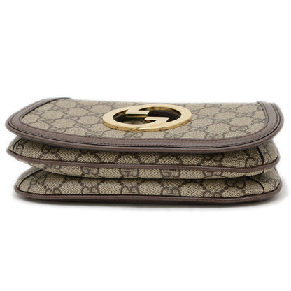 Gucci Brown Canvas, Leather Interlocking G