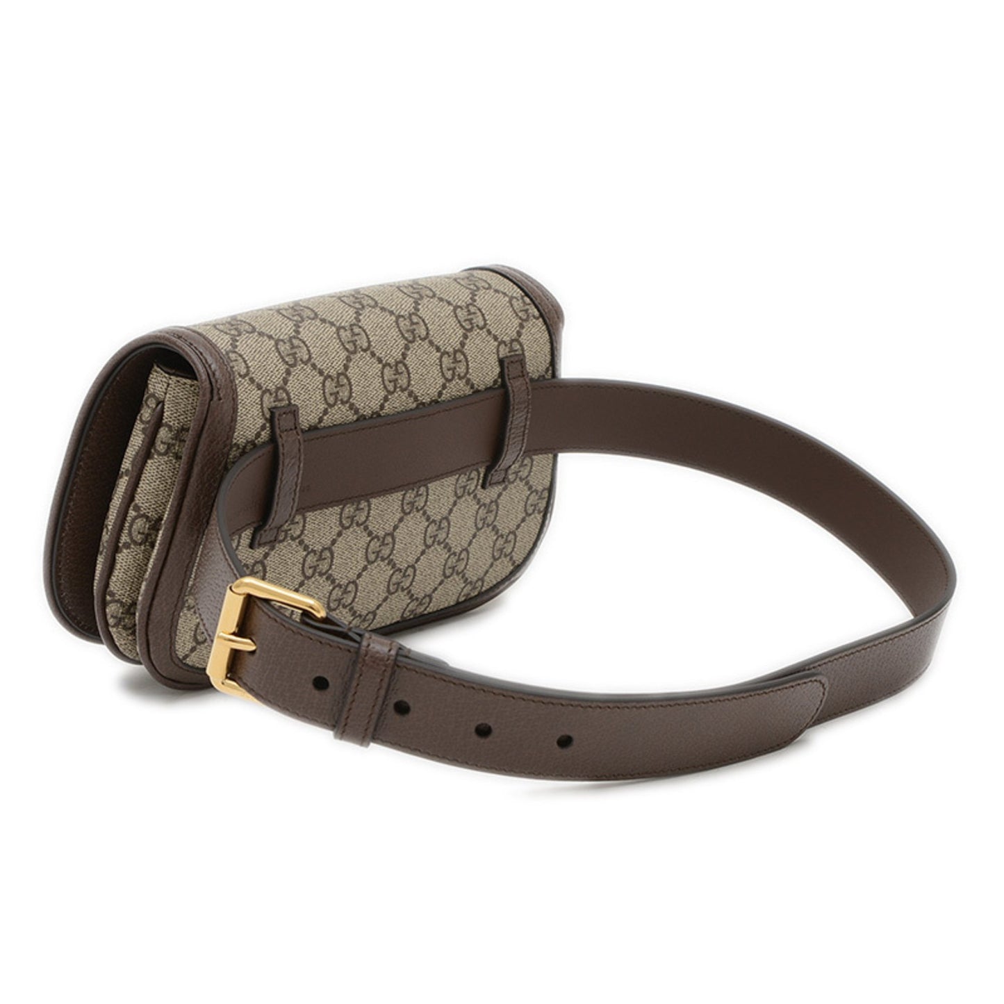 Gucci Brown Canvas, Leather Interlocking G