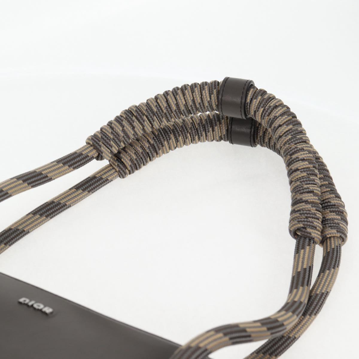 Dior Brown Canvas Trotter
