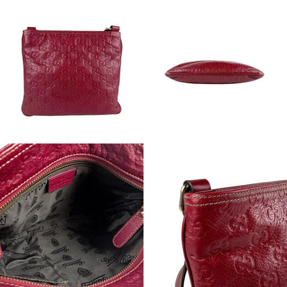 Gucci Red Leather Guccissima