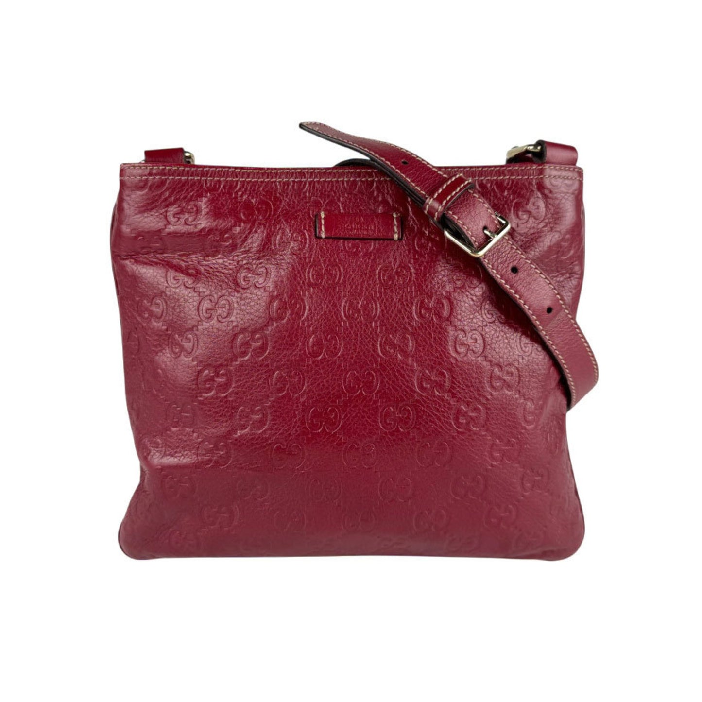 Gucci Red Leather Guccissima