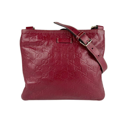 Gucci Red Leather Guccissima