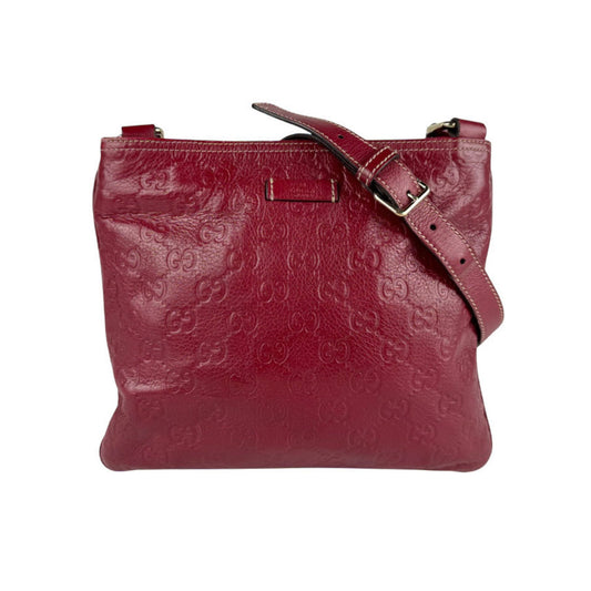 Gucci Red Leather Guccissima