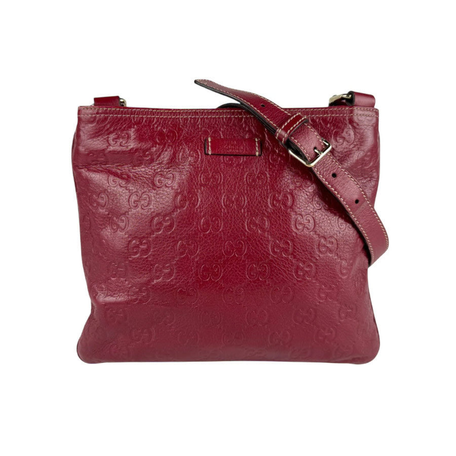 Gucci Red Leather Guccissima