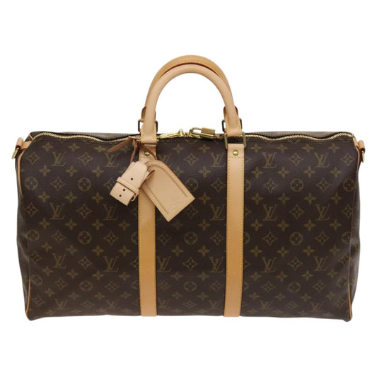 Louis Vuitton Brown Canvas Keepall Bandouliere 50