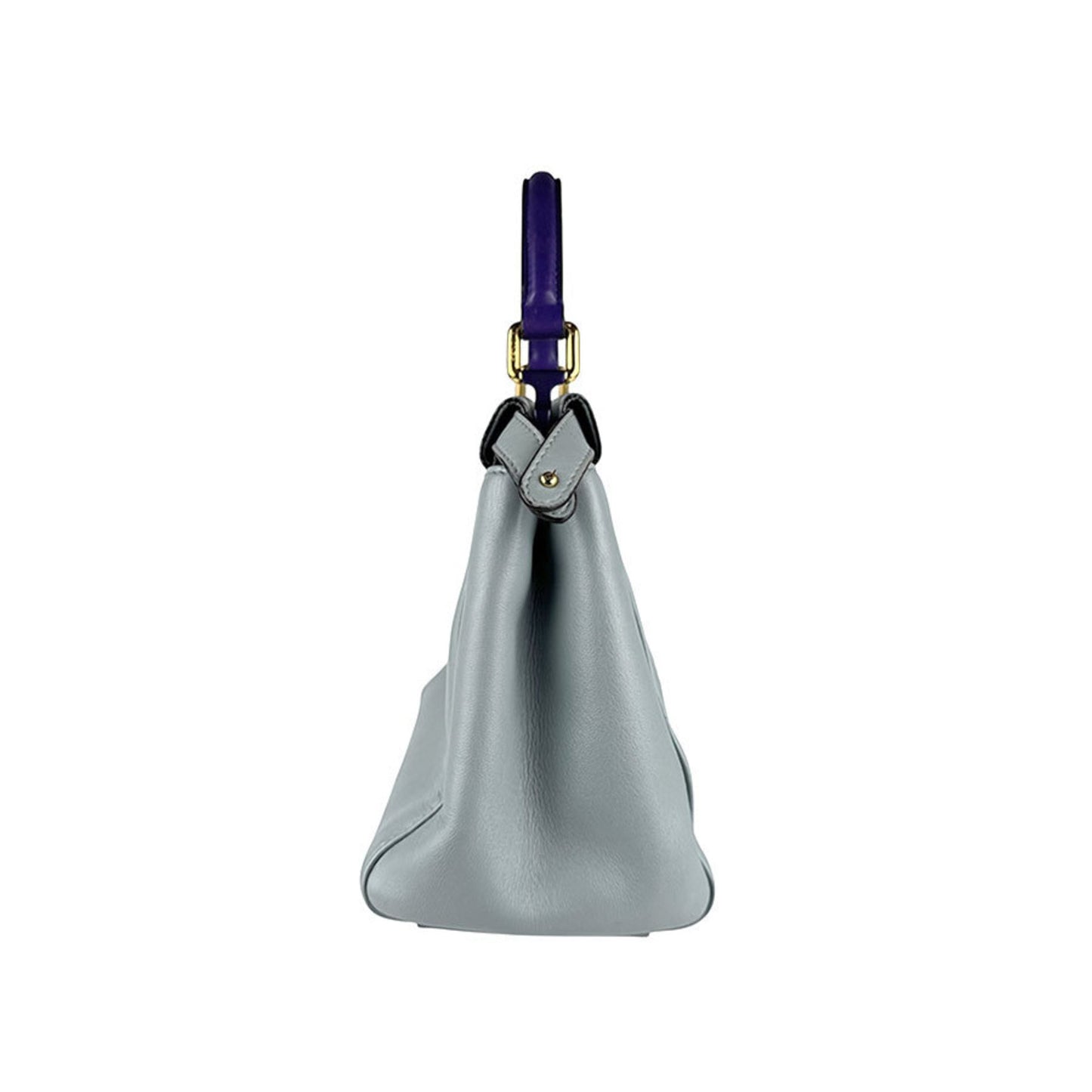 Fendi Blue Leather Peekaboo Mini Pocket