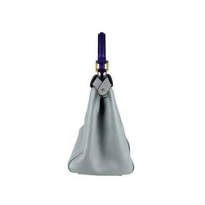 Fendi Blue Leather Peekaboo Mini Pocket