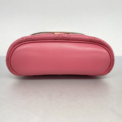 Gucci Pink Leather Gg Matelassé