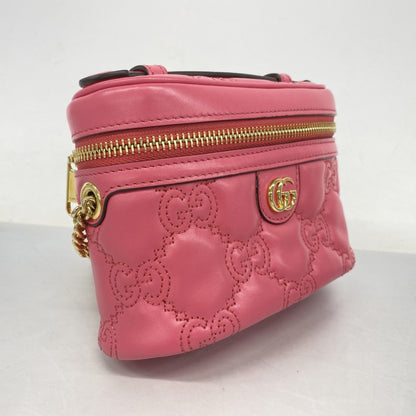 Gucci Pink Leather Gg Matelassé