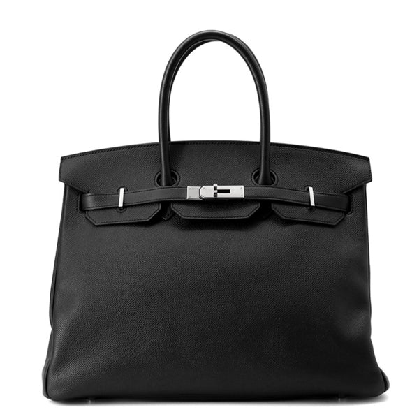 Hermès Black Leather Kelly 28