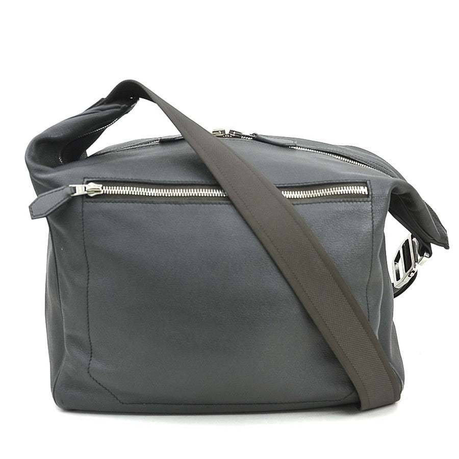 Hermès Gray Leather Cityslide