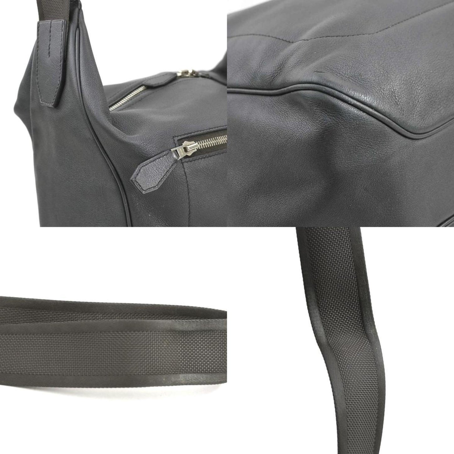 Hermès Gray Leather Cityslide