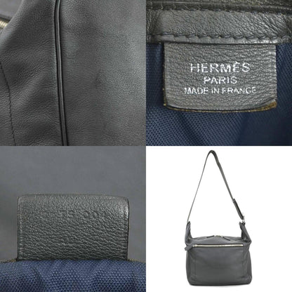 Hermès Gray Leather Cityslide