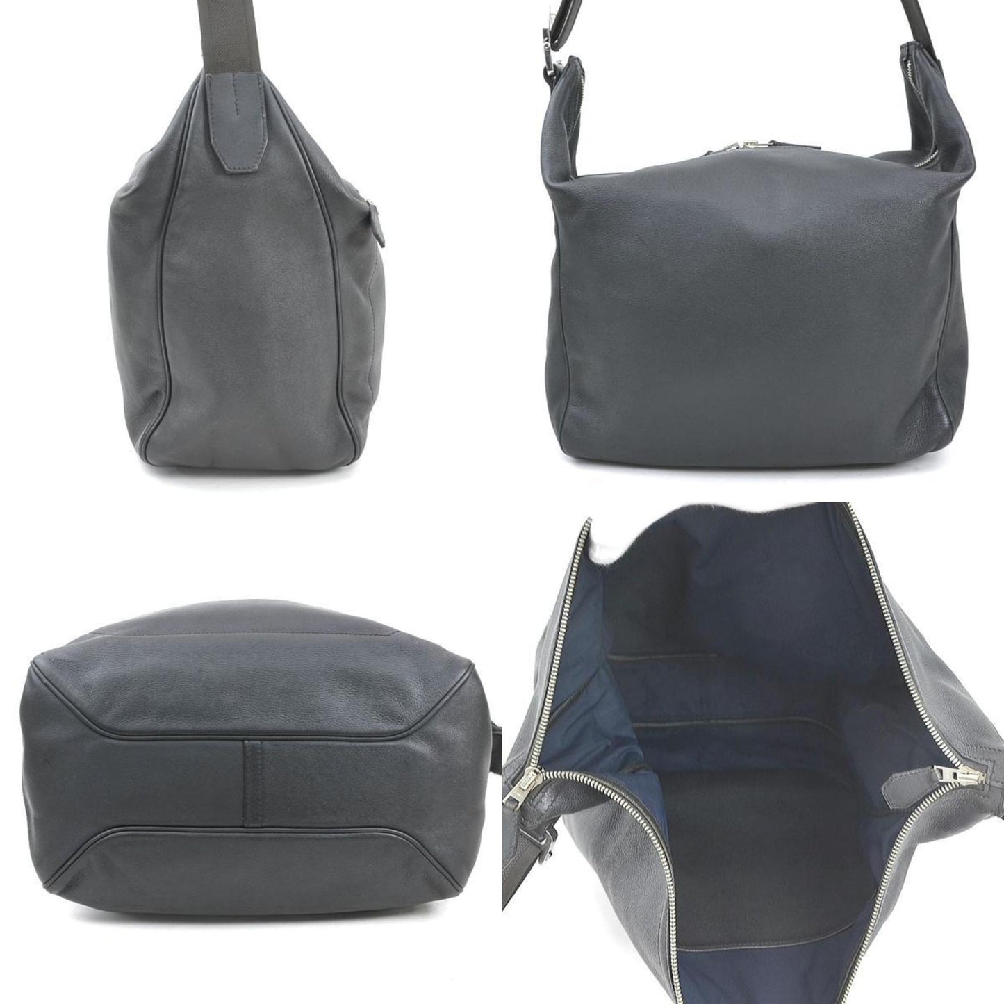 Hermès Gray Leather Cityslide
