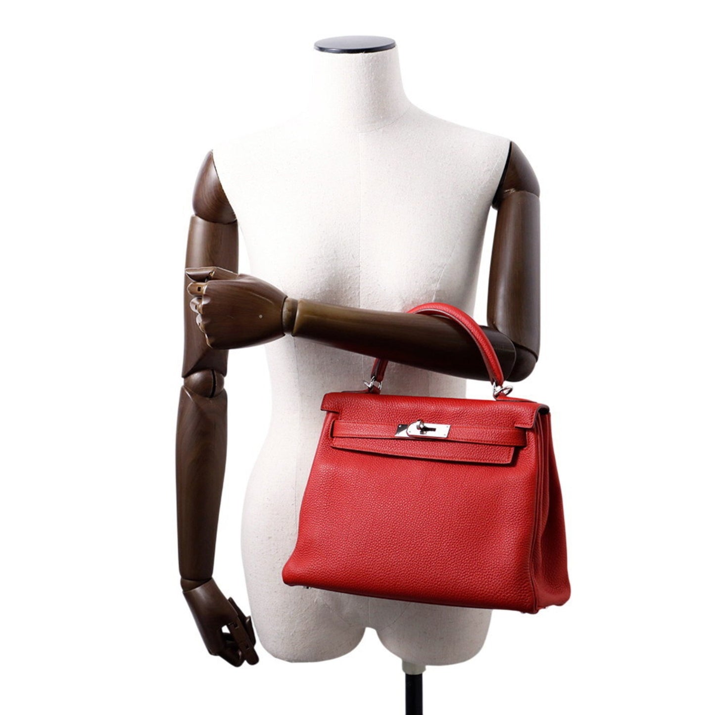 Hermès Red Leather Kelly 28