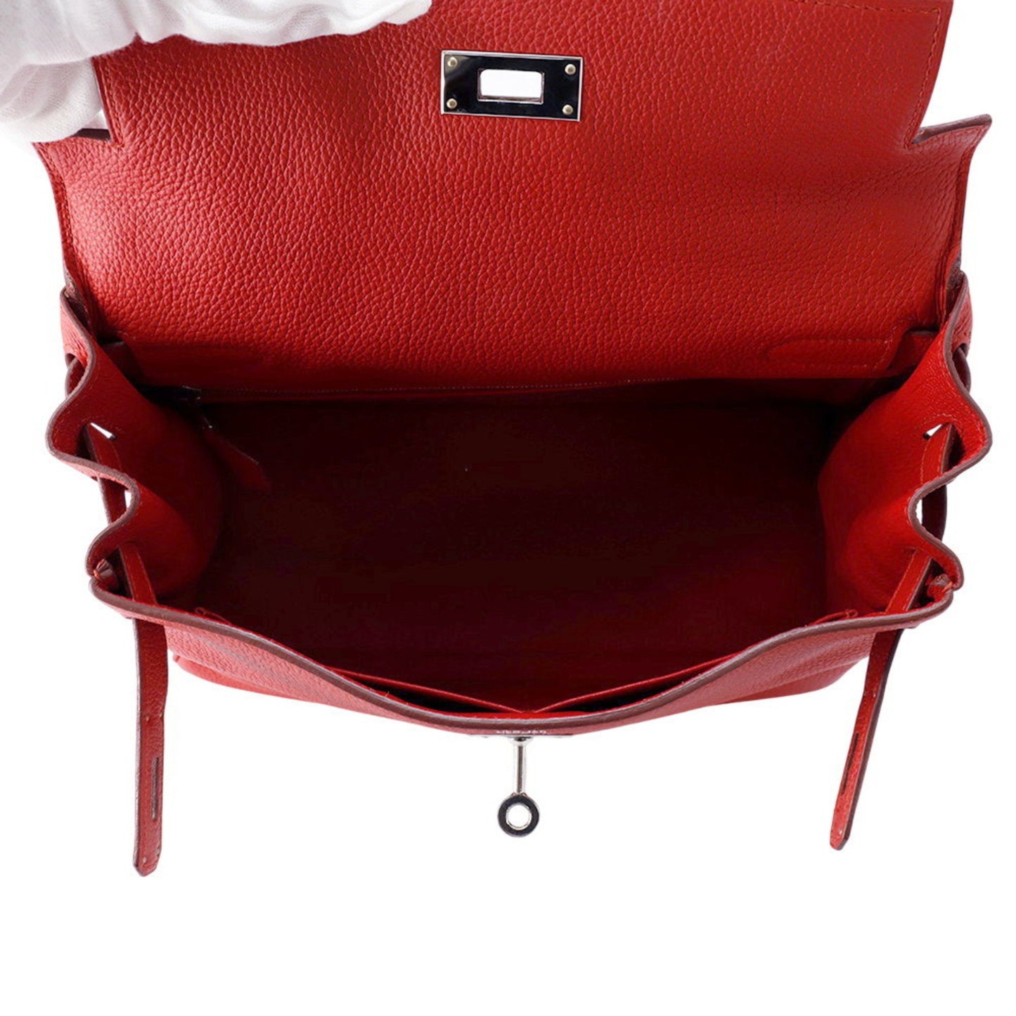 Hermès Red Leather Kelly 28
