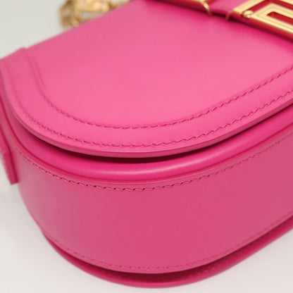 Versace Pink Leather Greca Goddess