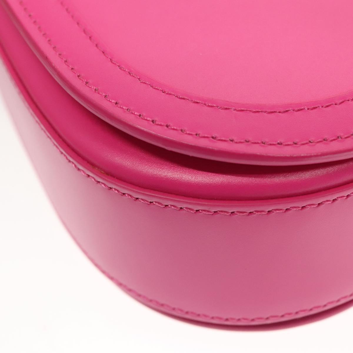 Versace Pink Leather Greca Goddess