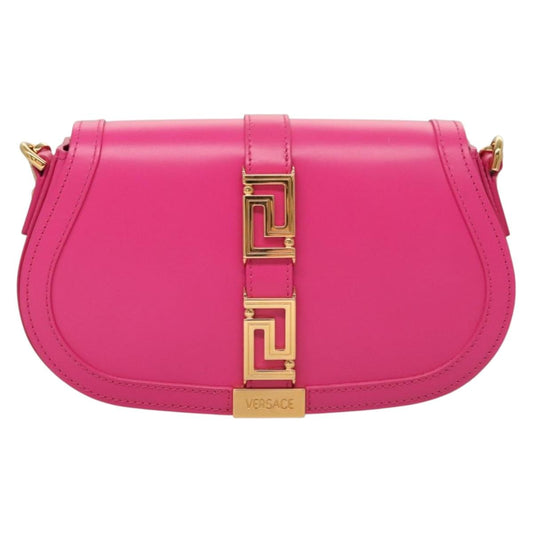 Versace Pink Leather Greca Goddess