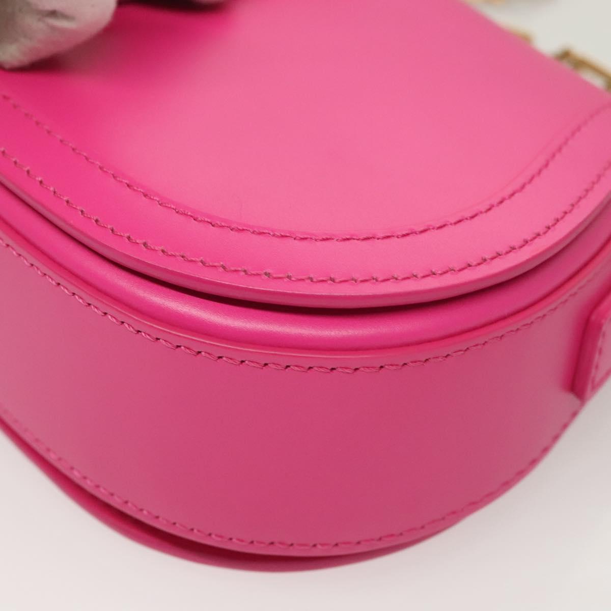 Versace Pink Leather Greca Goddess