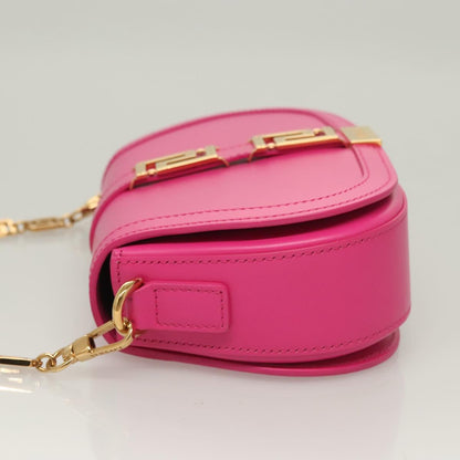 Versace Pink Leather Greca Goddess