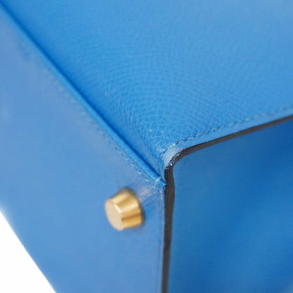Hermès Blue Leather Kelly 32