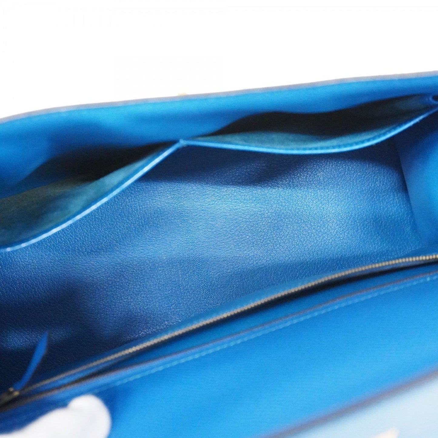Hermès Blue Leather Kelly 32