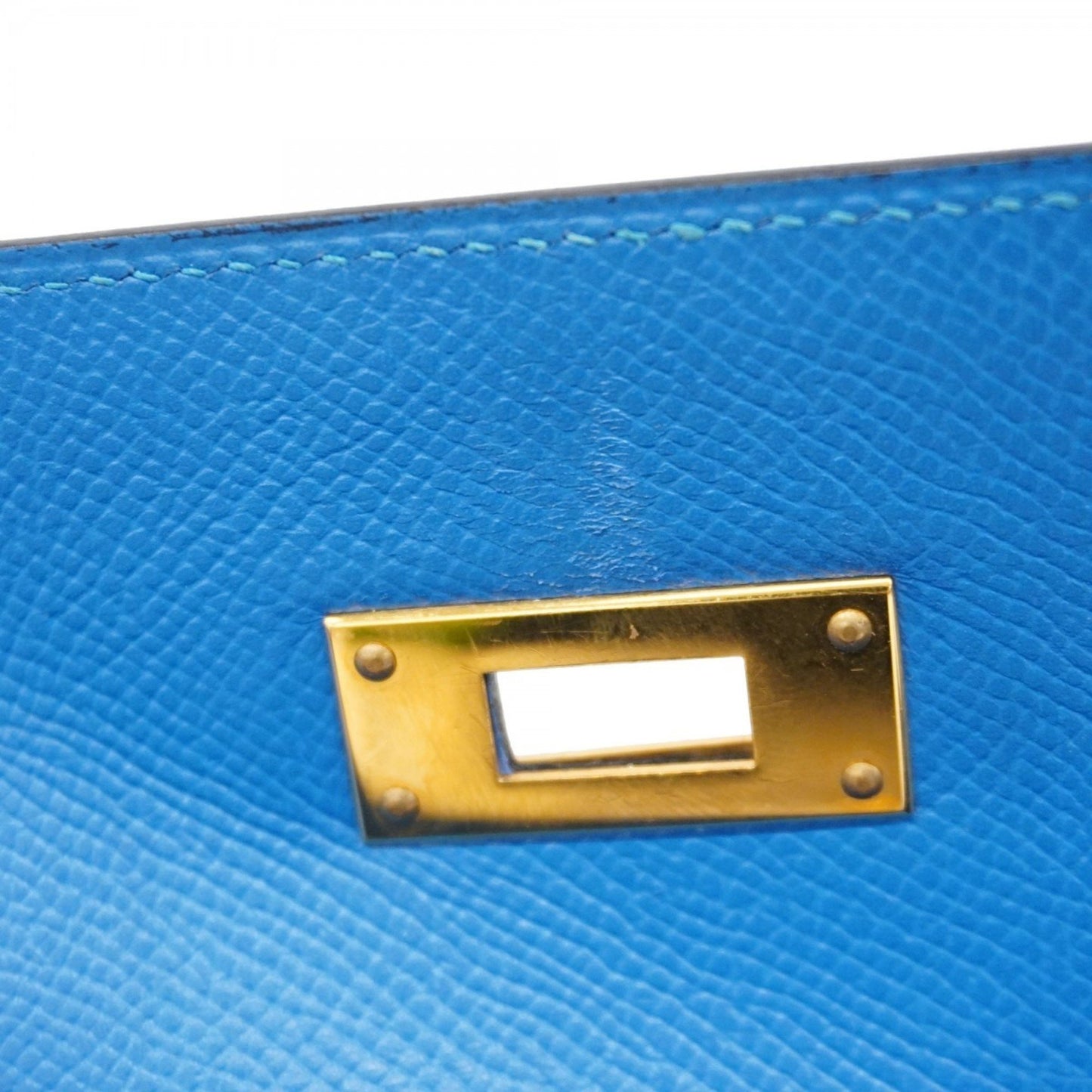 Hermès Blue Leather Kelly 32