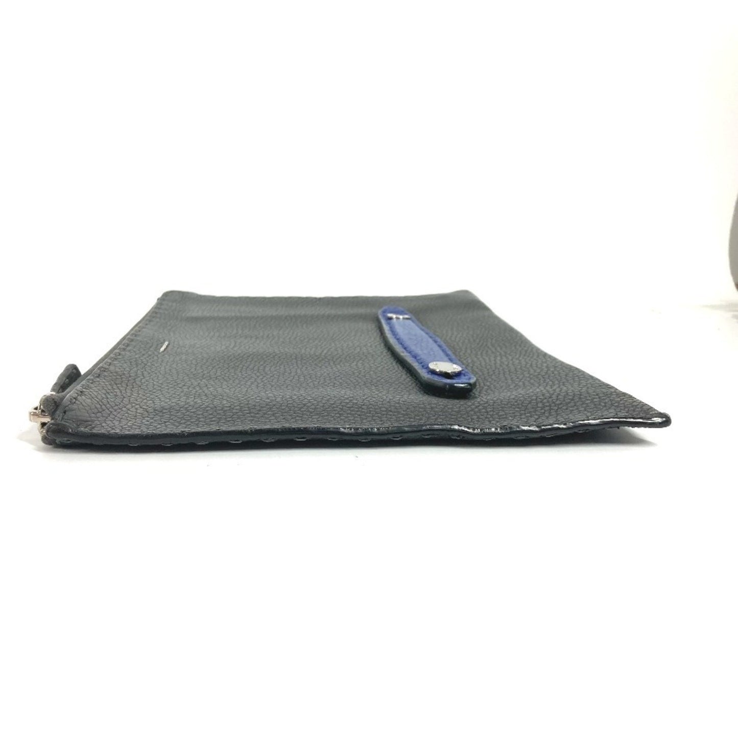 Fendi Gray Leather Selleria