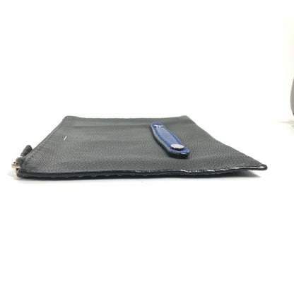 Fendi Gray Leather Selleria